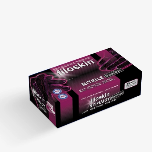 Filoskin, BlackStyle nitrile black powder-free gloves 