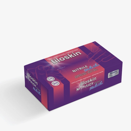 Filoskin, Violet Blue nitrile powder-free gloves 