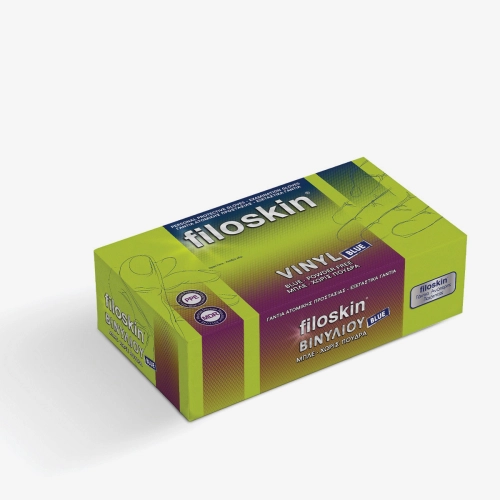 Filoskin, Vinyl blue powder-free gloves 