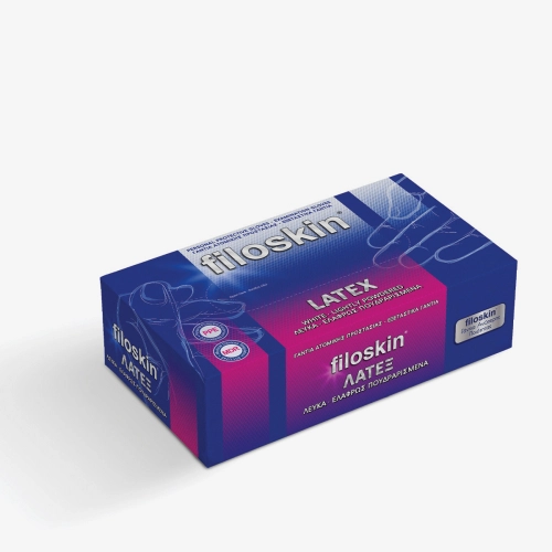 Filoskin, Latex white powdered gloves 