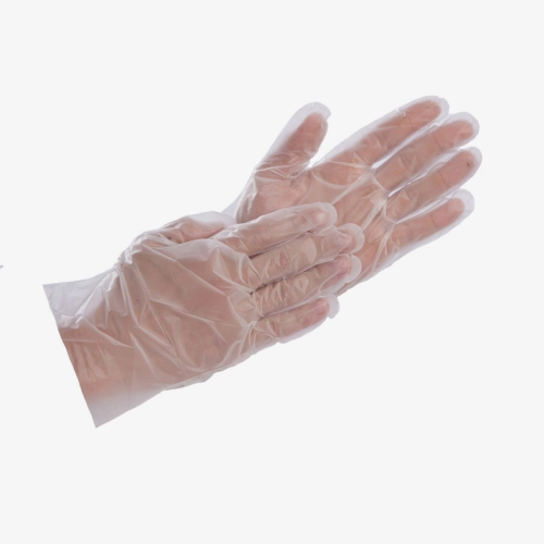 F. Bosch, TPE disposables gloves, white (clear) 