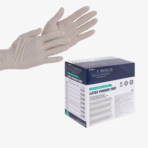 F. Bosch Γάντια λάτεξ χειρουργικά αποστειρωμένα λευκά χωρίς πούδρα