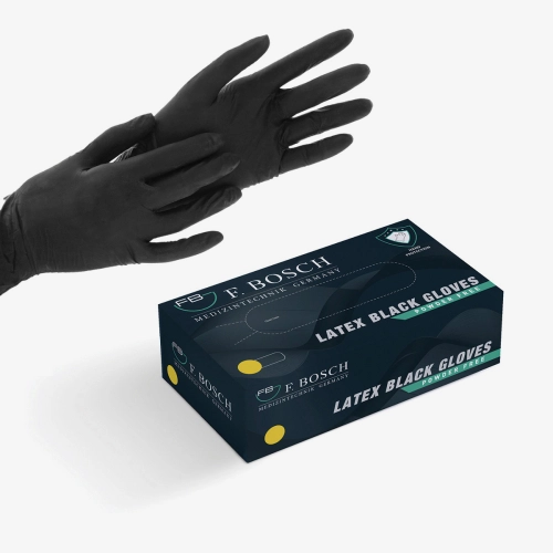 F. Bosch, Latex black powder-free gloves 