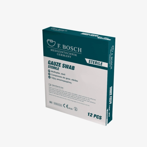 F. Bosch Gauze swab 8ply, sterile, 7.5cm x 7.5cm  