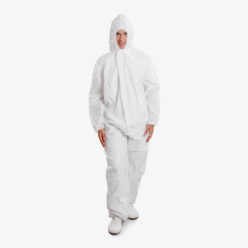 F. Bosch, Coverall full body, type 5+6, without tape, white, XXLarge Size 
