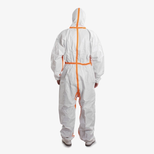 F. Bosch, Coverall full body, type 4+5+6, with tape, white, XLarge Size 