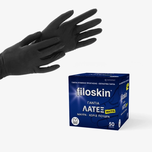 Filoskin, Latex black powder-free gloves 