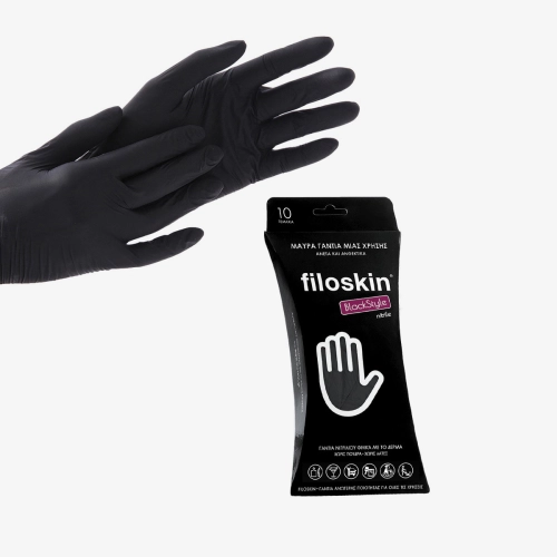 Filoskin, Nitrile BlackStyle black powder-free gloves 