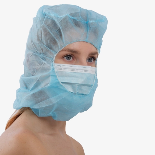 F. Bosch Astronaut Cap with Facemask Non-Woven, Blue